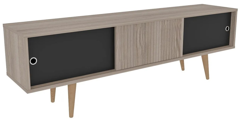 Móvel TV Ecrin – Carvalho Preto – 160x45x34,5 cm