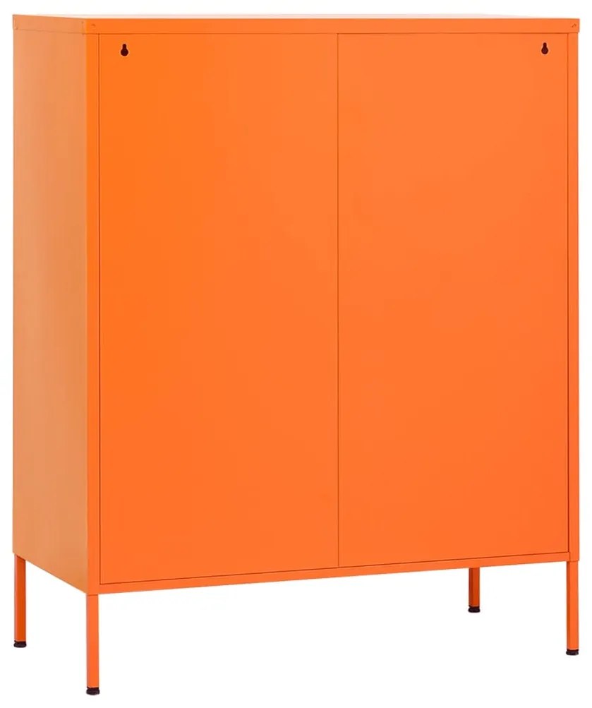 Armário de arrumação aço 80x35x101,5 cm laranja