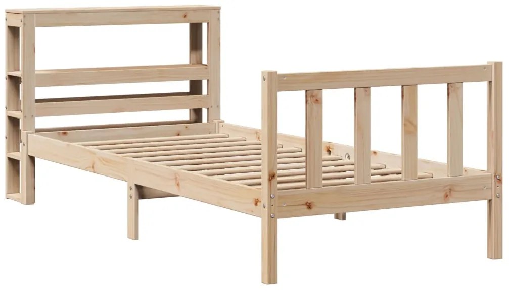 Cama sem colchão 90x200 cm madeira de pinho maciça