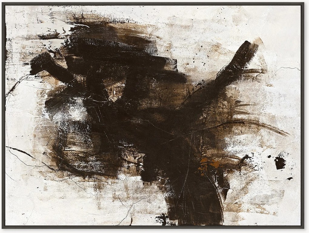 Quadro em tela emoldurada pintado à mão The Invisible