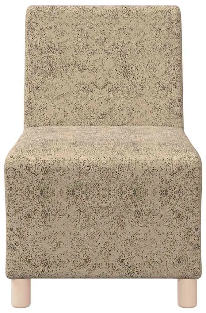 Poltrona em camurça artificial 55 cm cinzento-claro