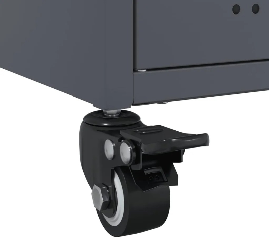 Móvel de TV 100,5x39x43,5 cm aço antracite