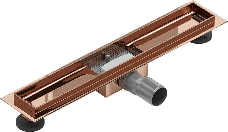 Mexen Flat corpo para ralo linear 50 cm, ouro rosa - 1615050