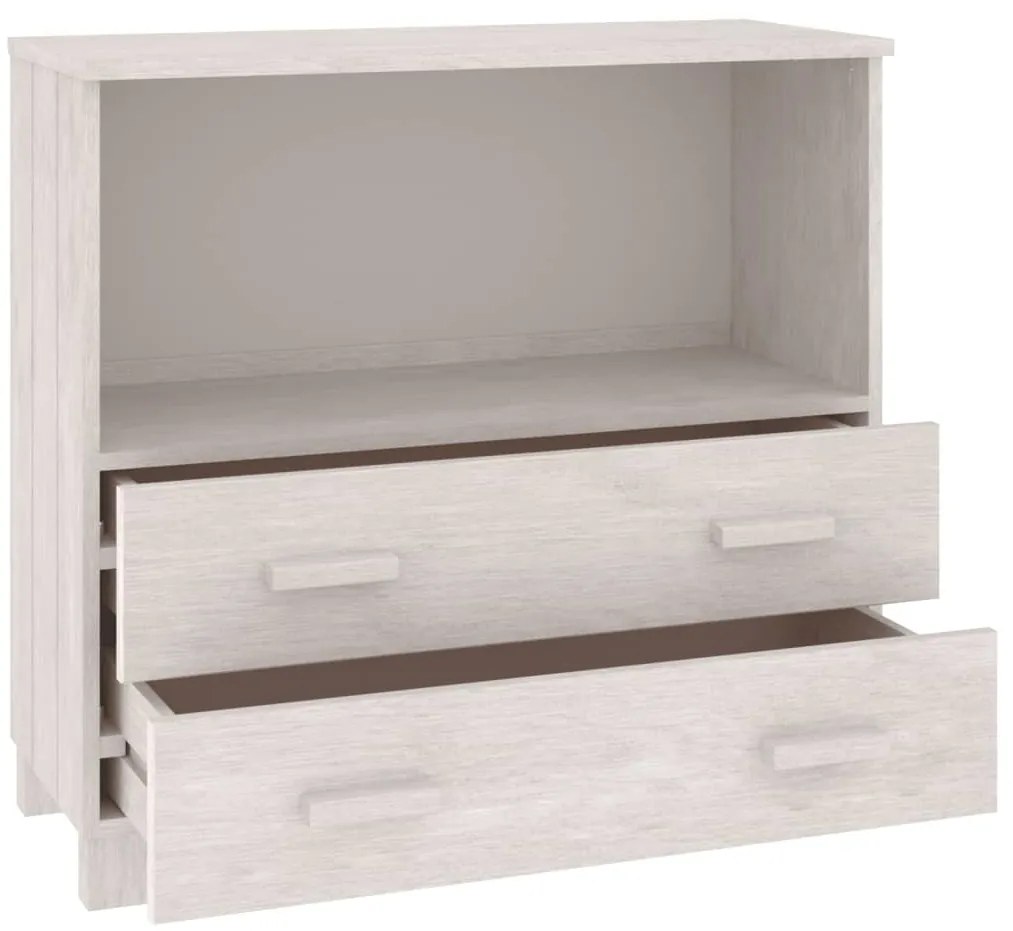 Aparador HAMAR 85x35x80 cm pinho maciço branco