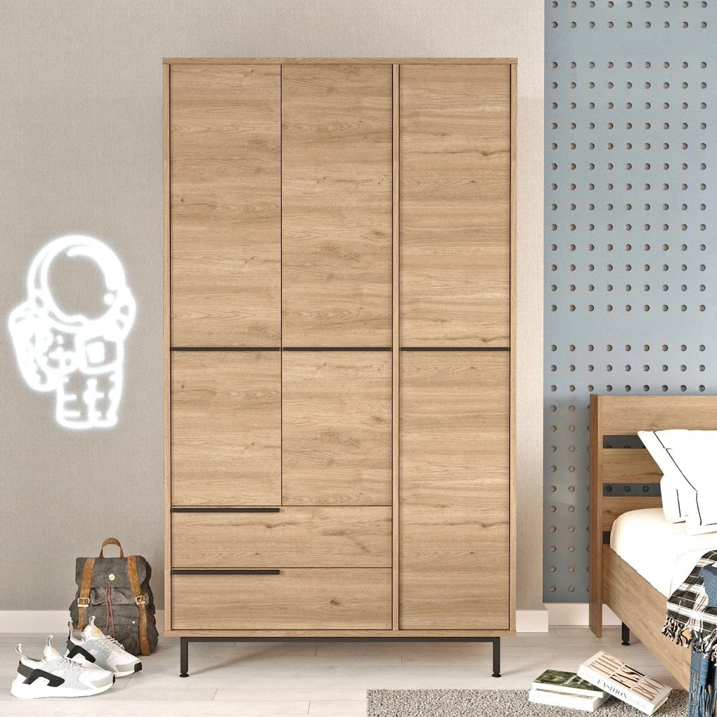 Roupeiro ON15 – Nogueira – 112,2x195,6x55 cm