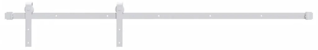 Porta de correr c/ ferragens 100x210 cm madeira de pinho maciça