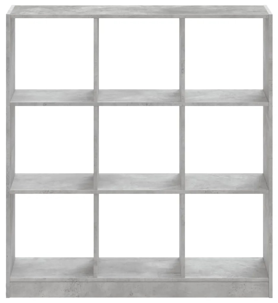 Estante 102x32x108 cm derivados de madeira cinzento cimento