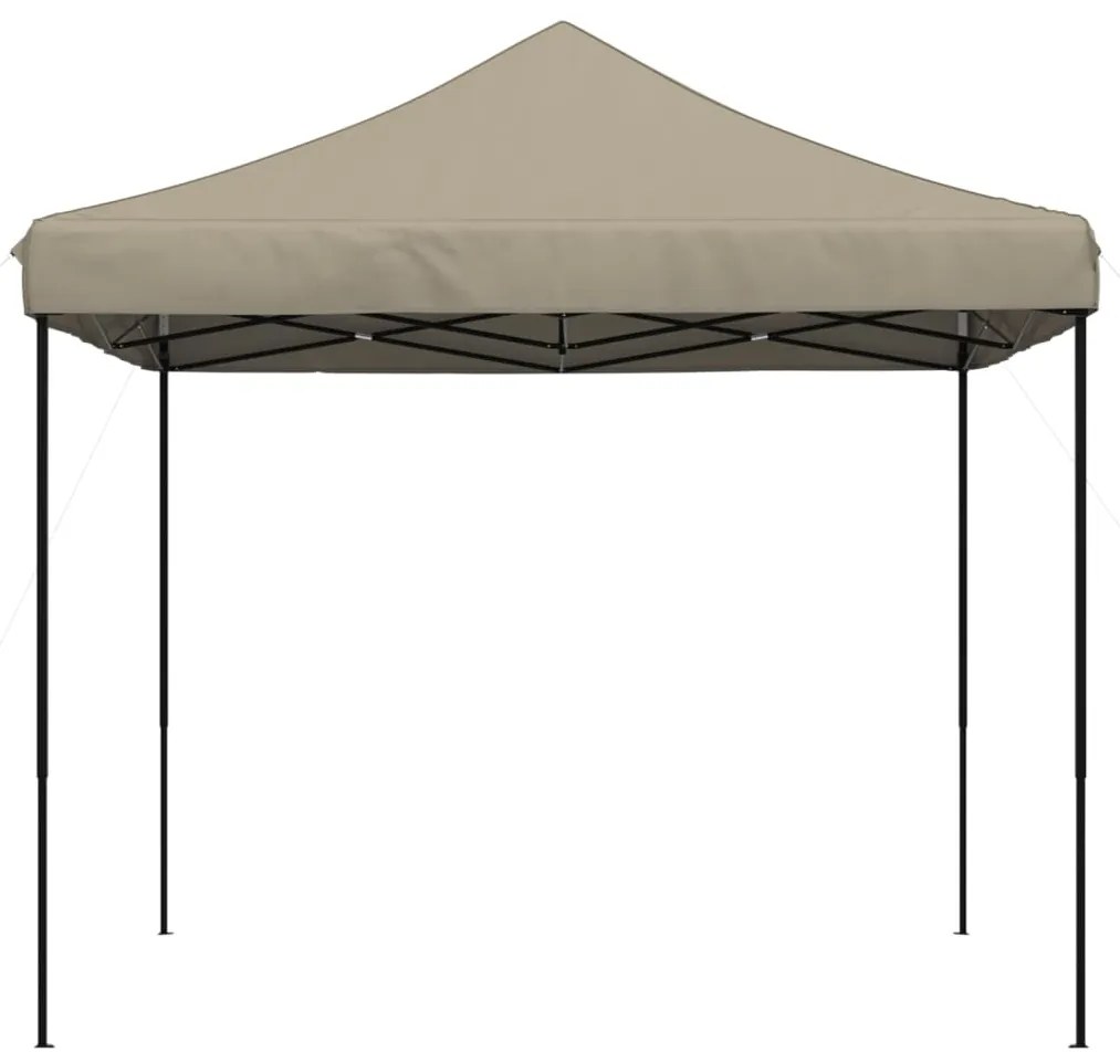 Tenda p/ festas pop-up dobrável 292x292x315cm cinza-acastanhado