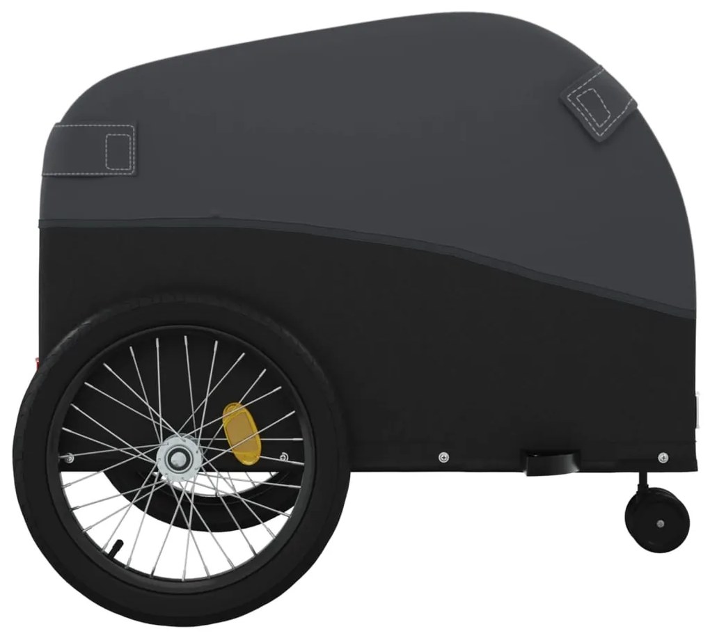 Reboque para bicicleta 45 kg ferro preto