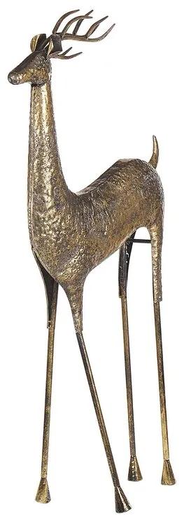 Figura decorativa dourada 126 cm PELLO Beliani