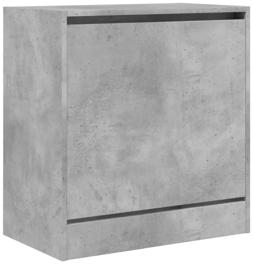 Sapateira 60x34x63,5 cm derivados de madeira cinzento cimento