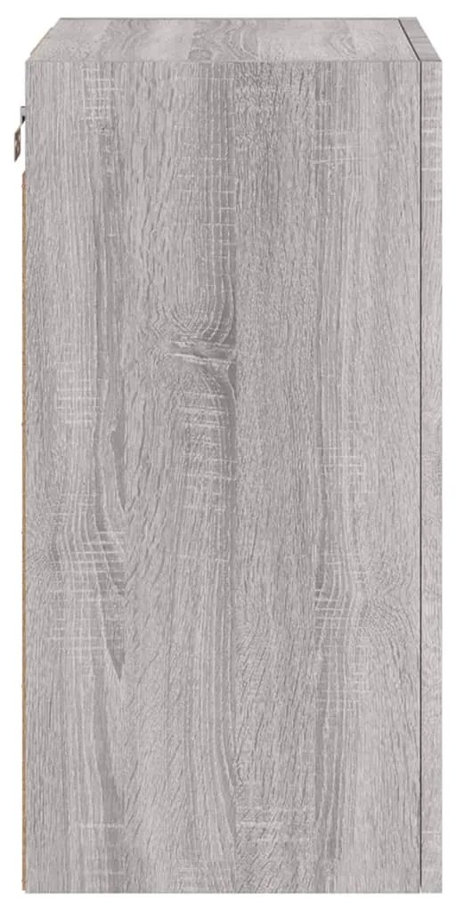 Móvel parede TV 40,5x30x60 cm derivados de madeira cinza sonoma
