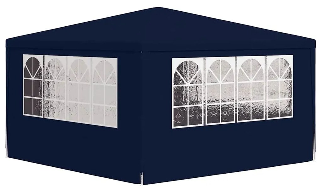 Tenda festas profissional c/ paredes laterais 4x4m 90g/m² azul