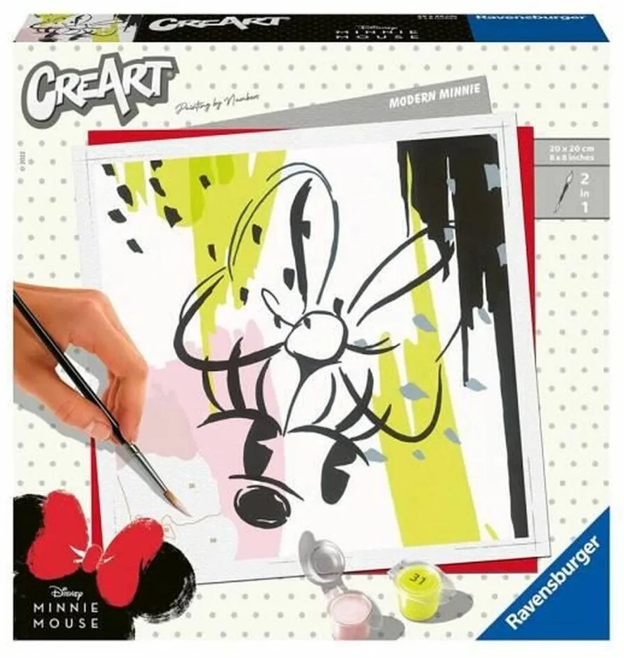 Desenhos para Pintar Ravensburger Modern Minnie 20 X 20 cm