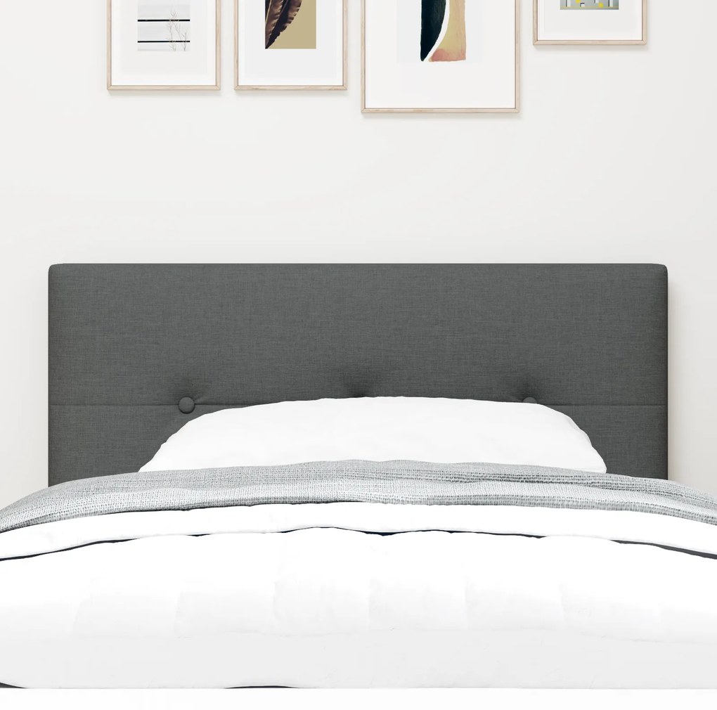 Cabeceira vidaXL Cinza escuro Madeira 90 cm Design Estiloso
