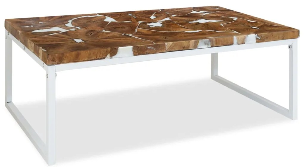 Mesa de centro em resina de teca 110x60x40 cm