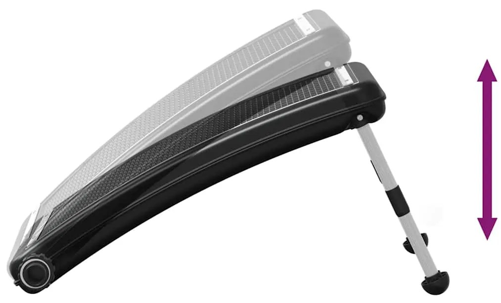 Painel de aquecimento solar curvo para piscina 72,5x46 cm