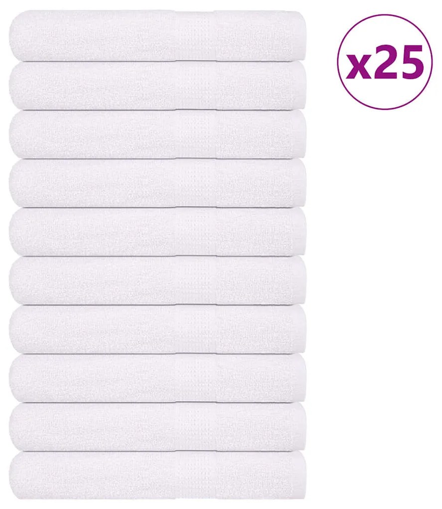 Toalhas 25 pcs 100x200 cm 360 gsm 100% algodão branco