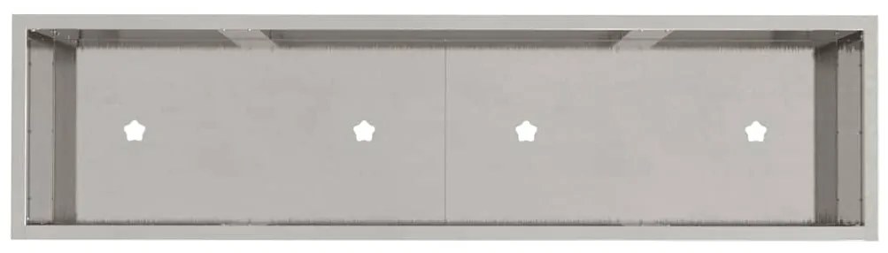 Estrutura Elevada para Jardim 100x26x82 cm Aço Inoxidável