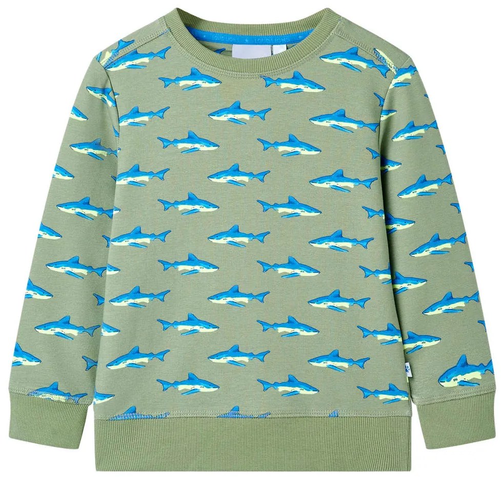 Sweatshirt para criança cor caqui-claro 128