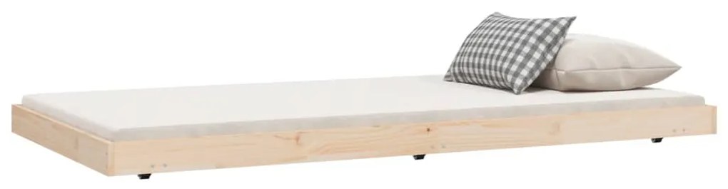 Cama sem colchão 100x200 cm madeira de pinho maciça