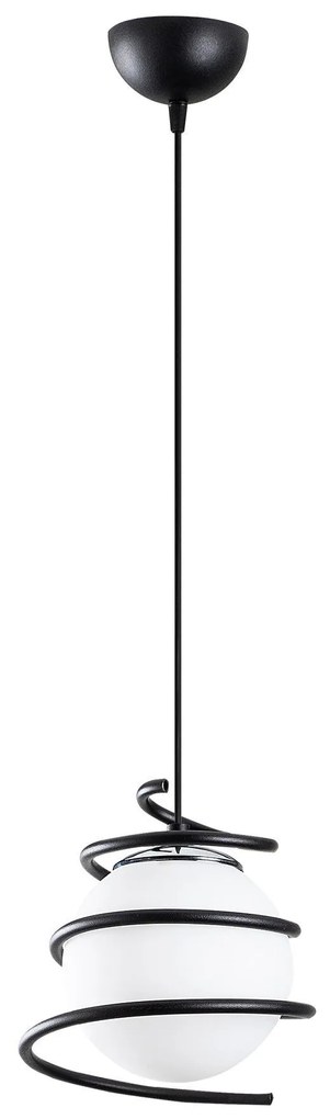 Candeeiro Suspenso Elegance – Preto – 20 cm