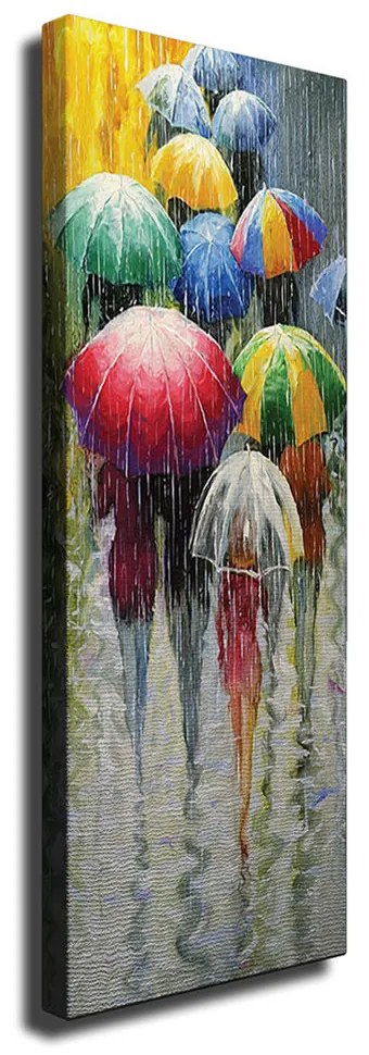 Pintura Decorativa em Tela PC96 – Multicolor – 30 x 80 cm