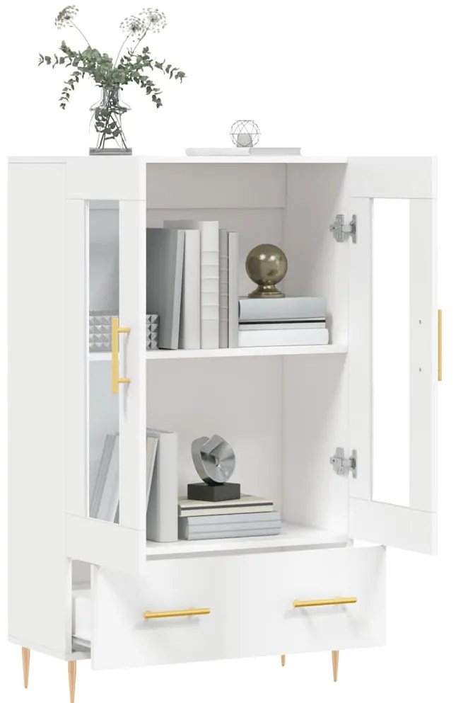 Aparador alto 69,5x31x115 cm derivados de madeira branco