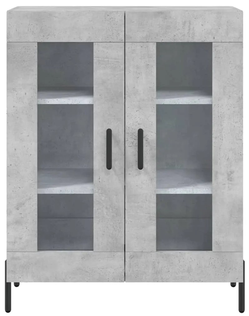 Armário alto 69,5x34x180 cm derivados de madeira cinza cimento