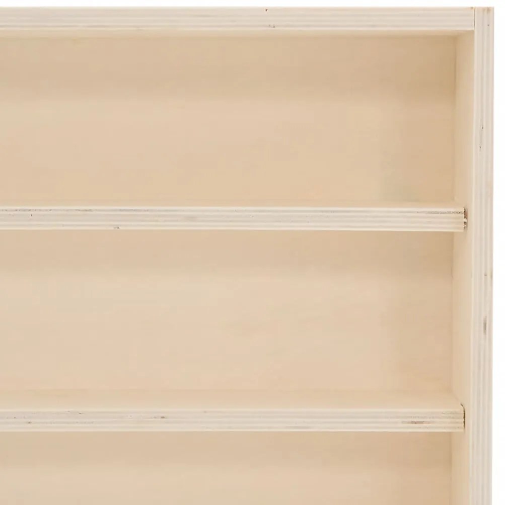 Vitrine de colecionador de madeira com portas 80x8,5x37 cm