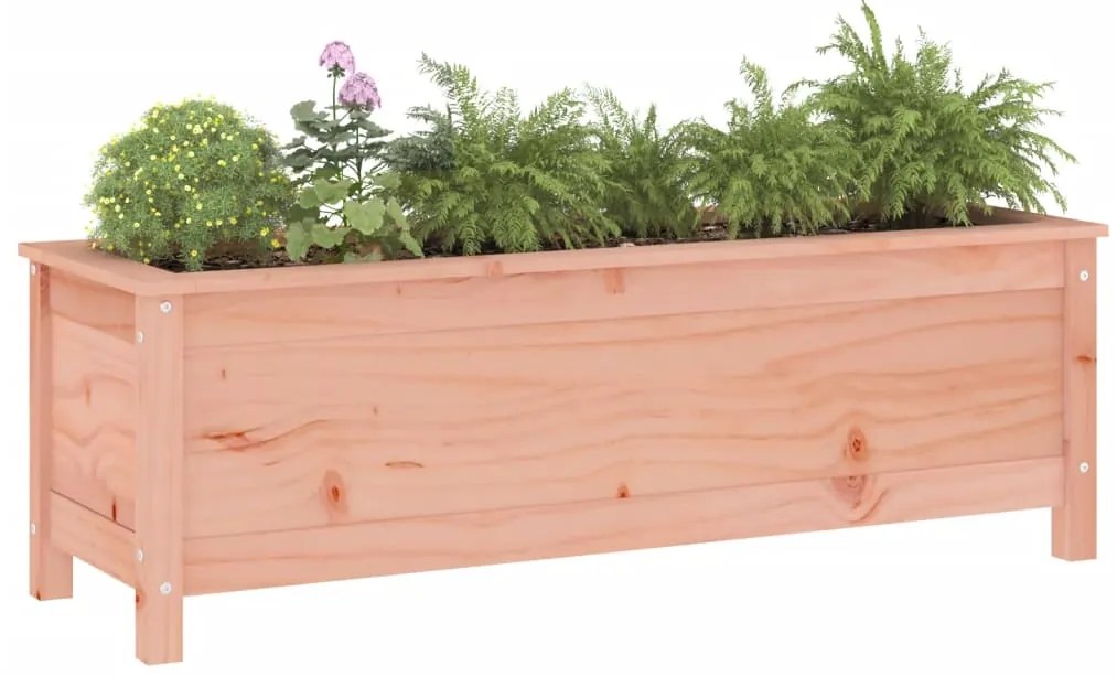 Canteiro elevado de jardim 119,5x40x39cm madeira douglas maciça
