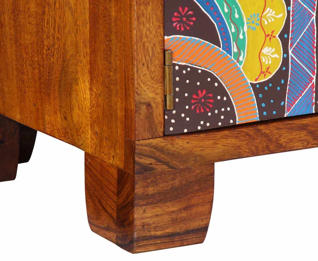 Armário para Sapatos vidaXL 90x35x55 cm em Madeira Maciça de Acácia