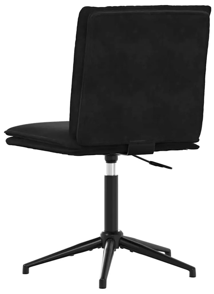 Cadeiras de jantar 6 pcs veludo preto