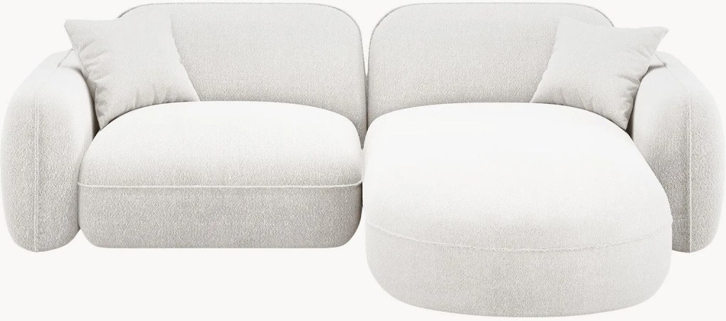 Sofá de canto modular em veludo Lucien (3 lugares), canto à esquerda