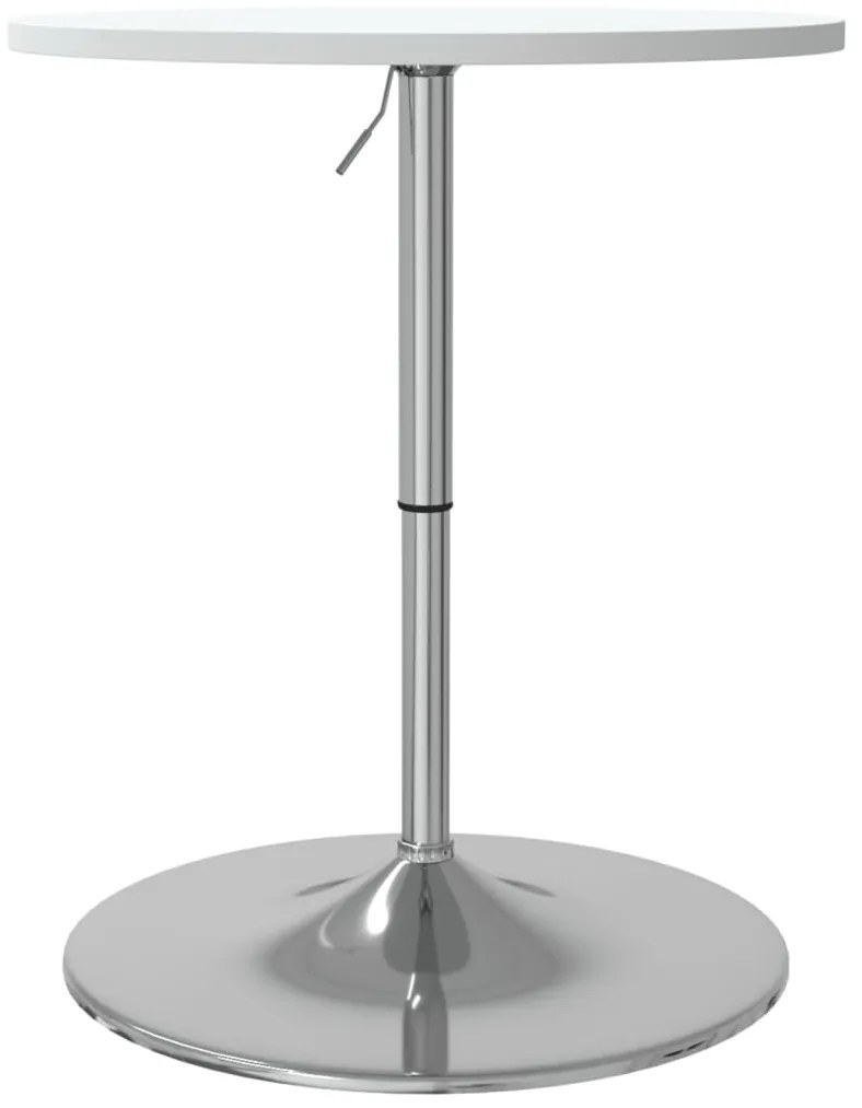 Mesa de bar 60x60x90 cm derivados de madeira/aço cromado branco