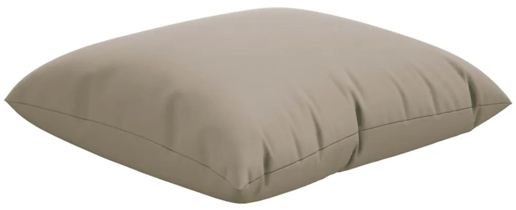 Almofadas de sofá 4 pcs 50x50 cm tecido cinza-acastanhado