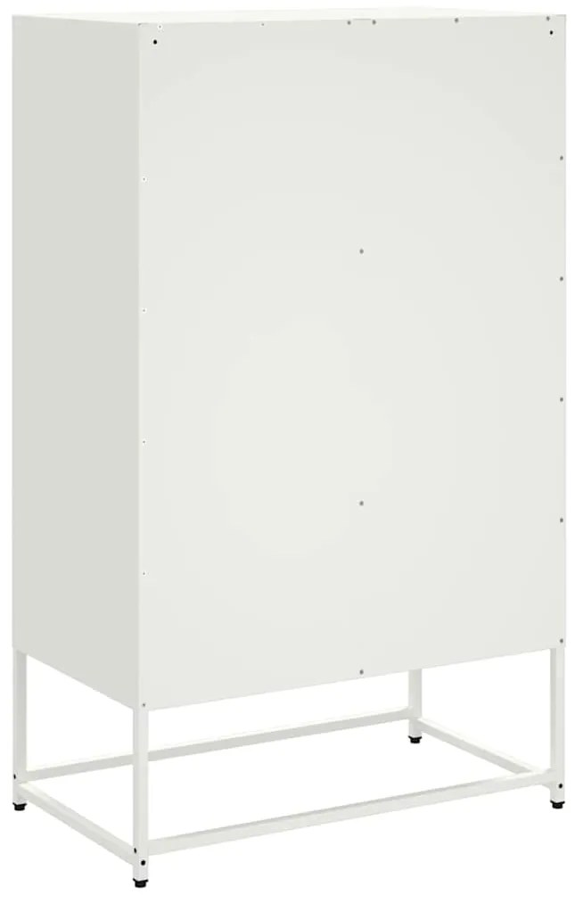 Móvel alto 68x39x111,5 cm aço branco
