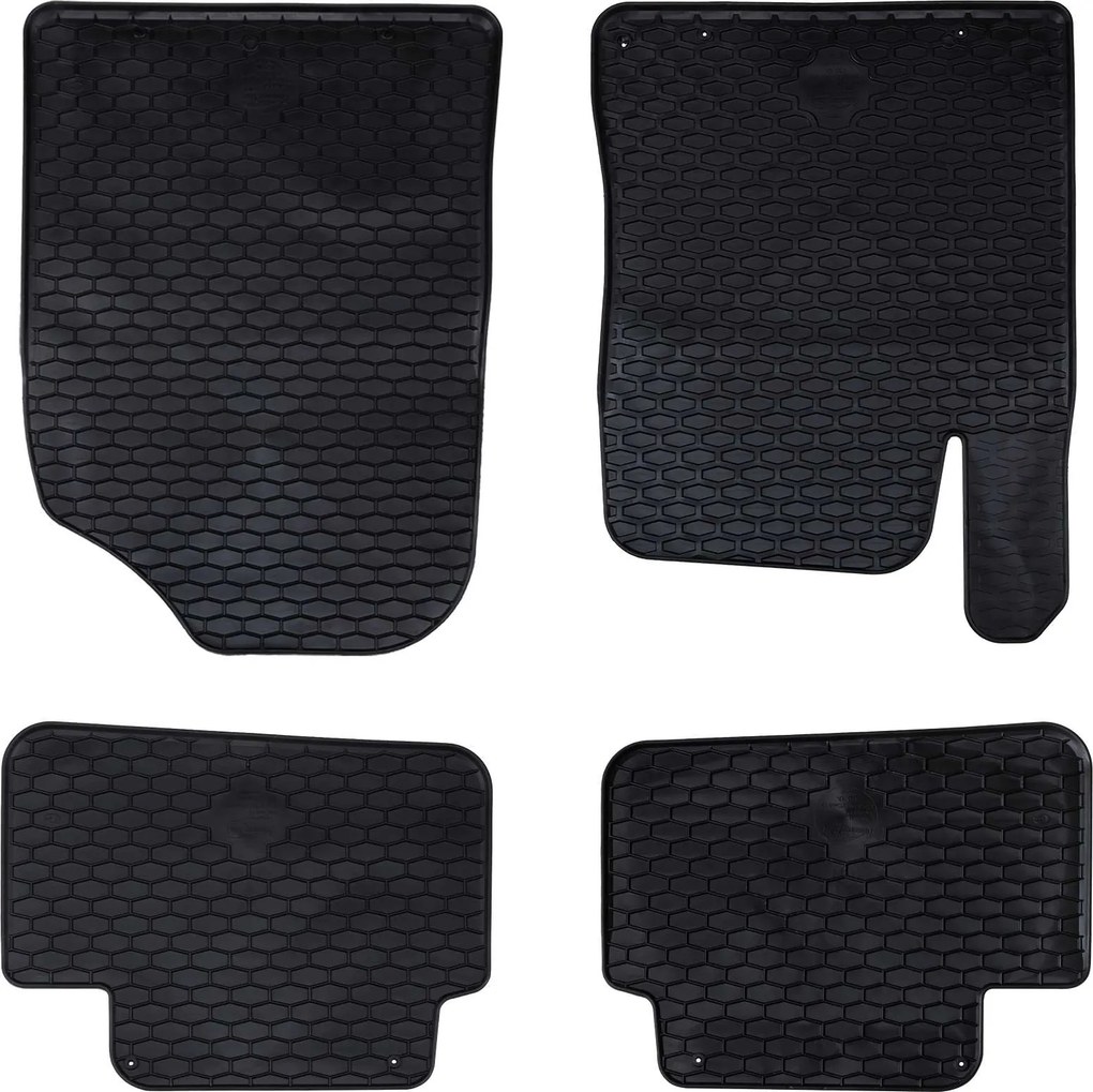 vidaXL Tapete de carro 4 pcs Preto TPE