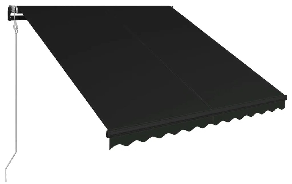 Toldo retrátil com sensor de vento e LED 350x250 cm antracite