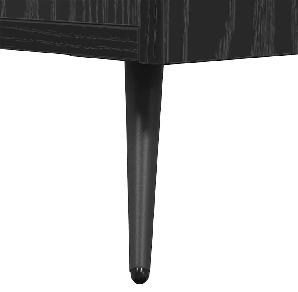 Gabinete para TV com prateleira Carvalho preto 150 x 30 x 50 cm