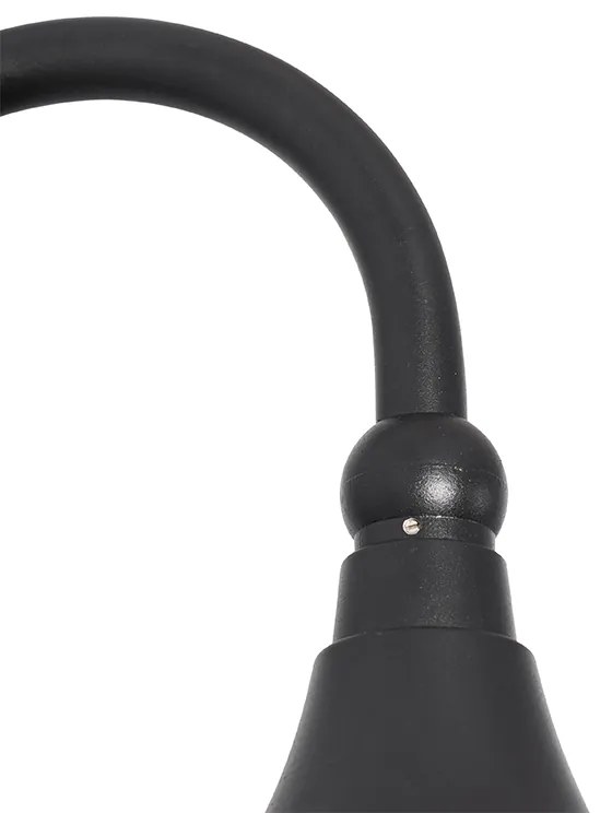 Candeeiro de parede exterior preto IP44 com sensor de movimento - Daphne Clássico / Antigo