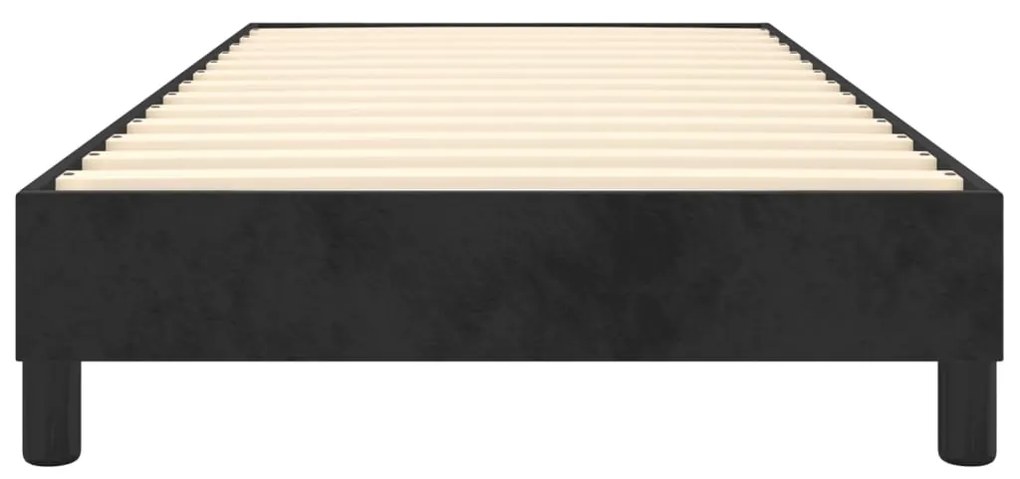 Estrutura de cama 90x200 cm veludo preto