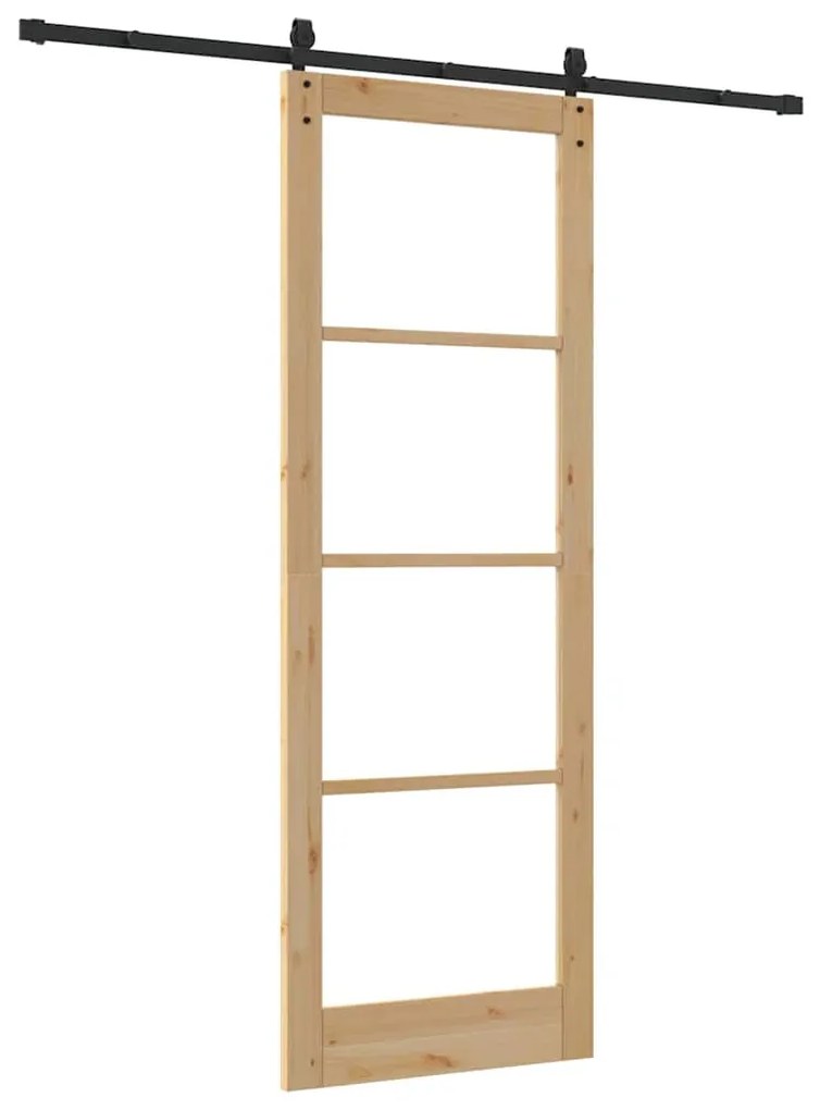 Porta Deslizante vidaXL com Conjunto de Ferragens 'ORKDAL'83x232 cm