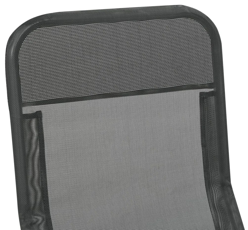 Espreguiçadeiras dobráveis 2 pcs textilene antracite