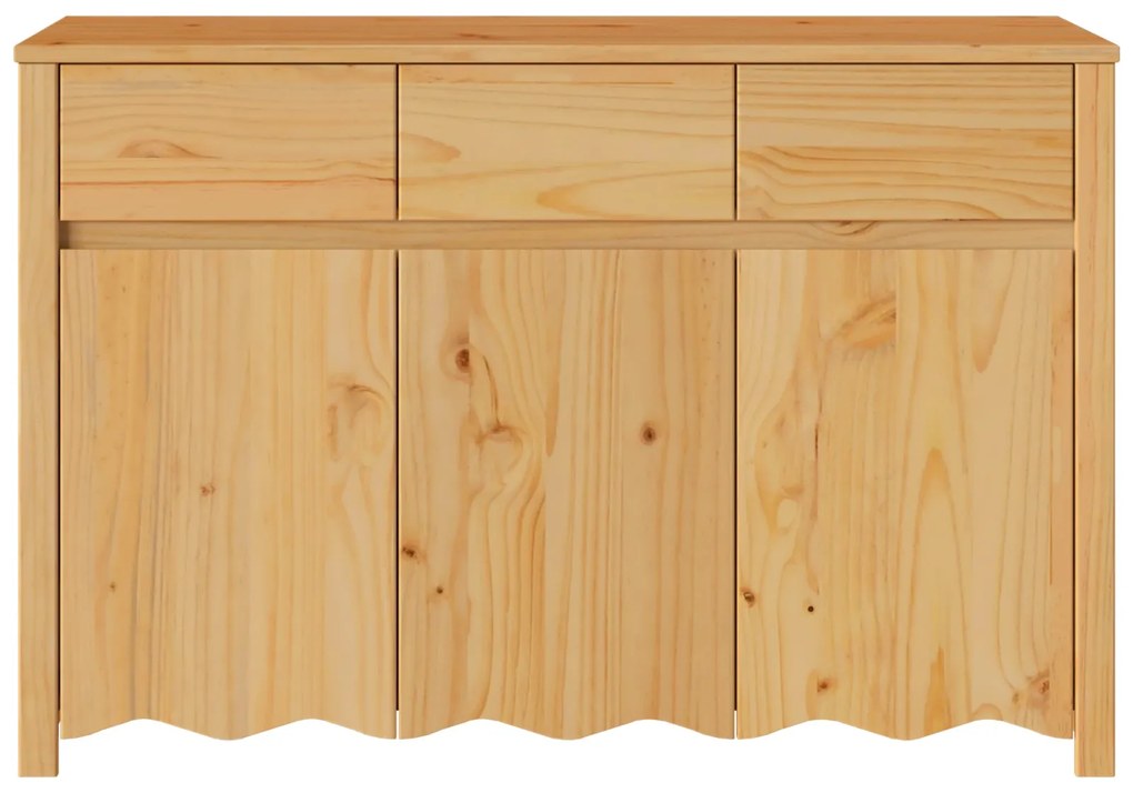 Buffet vidaXL "DRAMMEN" 114x43x75,5 cm Madeira Sólida de Pinheiro
