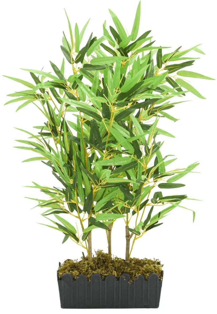 Árvore de bambu artificial 500 folhas 80 cm verde