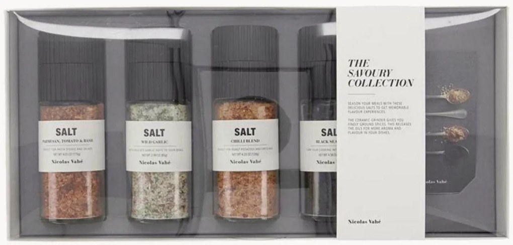 Conjunto de sal The Savoury Collection, conjunto de 4