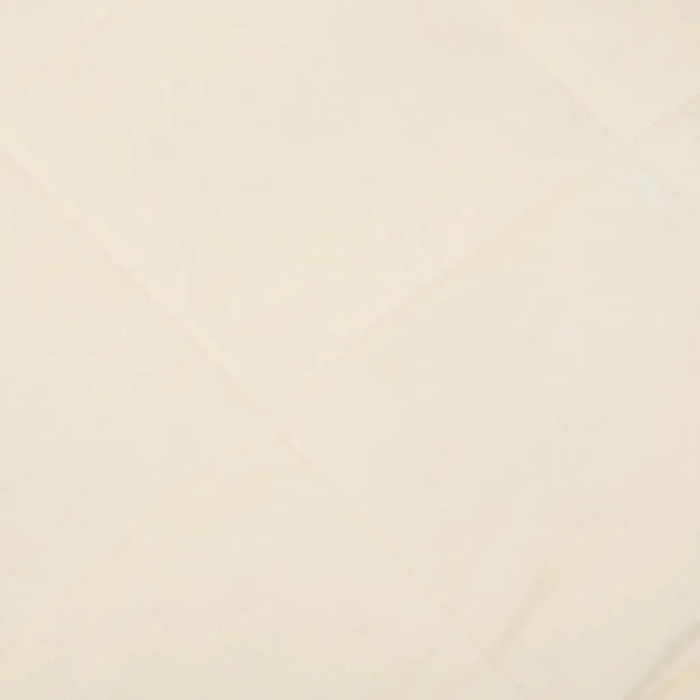 Manta pesada 15 kg 235x290 cm tecido creme-claro
