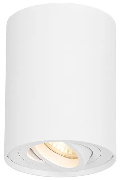 Foco de teto moderno branco inclinável e rotativo - Rondoo up Moderno