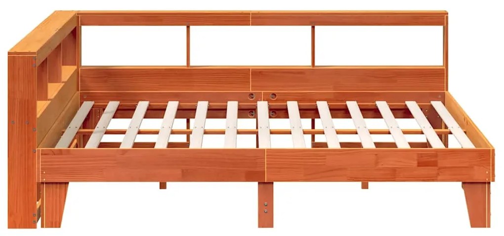 Cama com estante sem colchão 180x200 cm pinho maciço